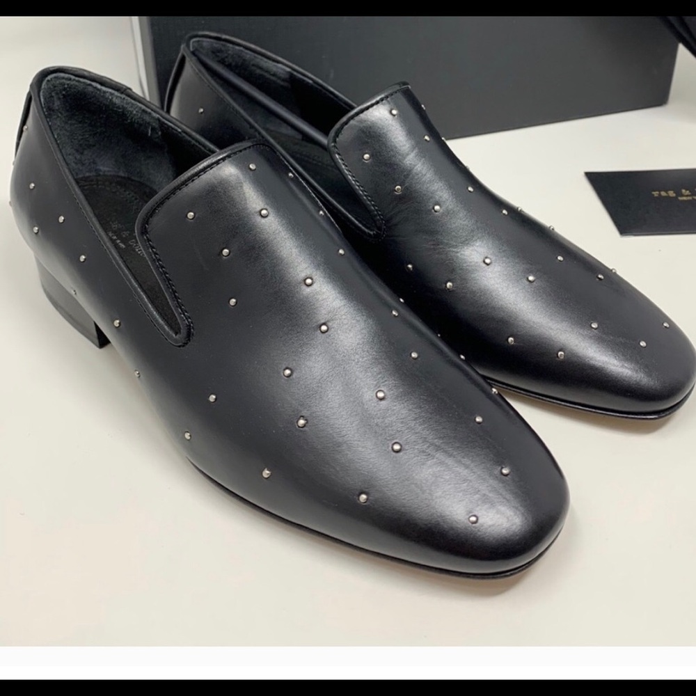 NIB Rag & Bone Tate Black Leather